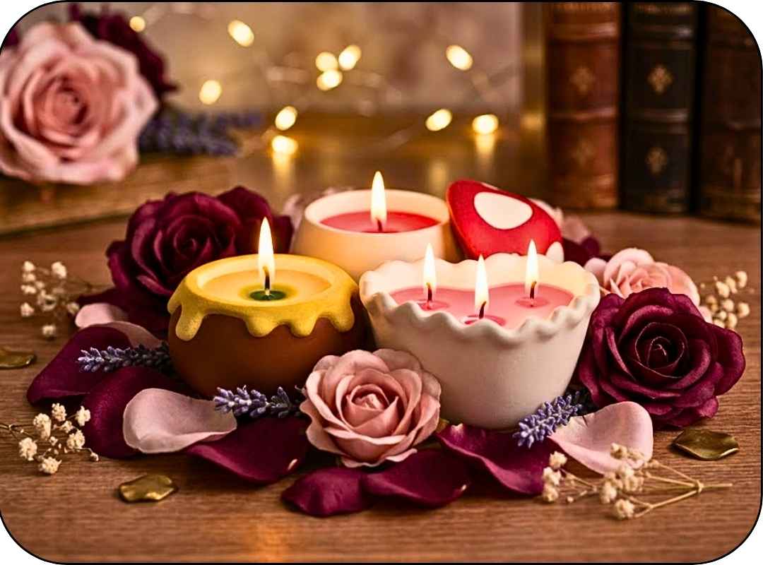 Sójové svíčky v betonu